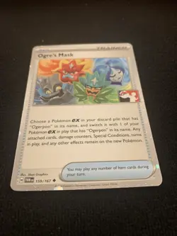 Pokemon Twilight Masquerade Ogre's Mask - 159/167 - Cosmos Holo EXCLUSIVE NM - Image 2