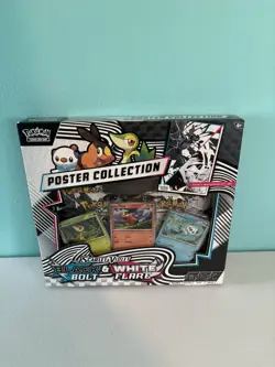 Pokemon TCG Black Bolt & White Flare Unova Poster Collection SEALED - Image 1