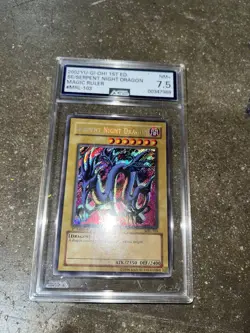 Yugioh serpent night dragon mrl 1st PSA 7.5 Ags 7.5 Magic Ruler 2002 - Image 1