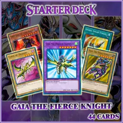 GAIA STARTER DECK 44 | Fusion Champion Fierce Knight Yugi Duelist Kingdom YuGiOh - Image 1