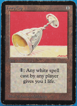 Ivory Cup Alpha HEAVILY PLD Artifact Uncommon MAGIC CARD (ID# 498289) ABUGames - Image 1