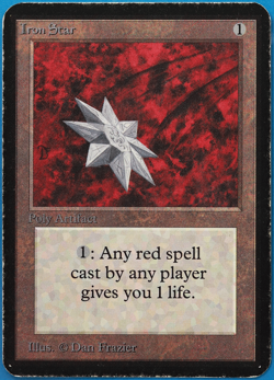 Iron Star Alpha HEAVILY PLD Artifact Uncommon MAGIC CARD (ID# 498287) ABUGames - Image 1