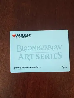 1 x Run Away Together (11/54) Art Card - Gold-Stamped Signature - Art Series - Image 2