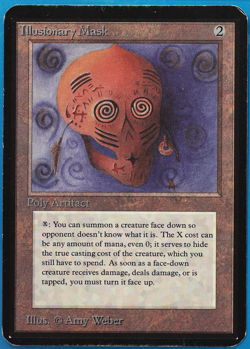 Illusionary Mask Alpha HEAVILY PLD (Reserved List Magic Card) (498285) ABUGames - Image 1
