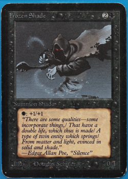 Frozen Shade Alpha HEAVILY PLD Black Common MAGIC MTG CARD (ID# 498284) ABUGames - Image 1