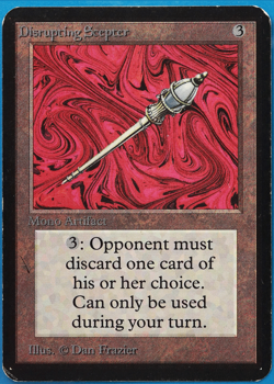 Disrupting Scepter Alpha HEAVILY PLD Artifact Rare CARD (498279) ABUGames - Image 1