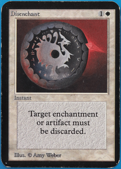 Disenchant Alpha HEAVILY PLD White Common MAGIC MTG CARD (ID# 498278) ABUGames - Image 1