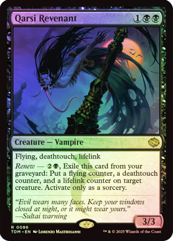 mtg magic Qarsi Revenant FOIL FRENCH vf fr Revenante de Qarsi tarkir - Image 1