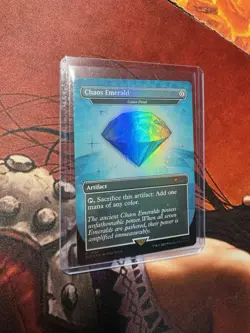 Chaos Emerald (7036) Light Blue RAINBOW FOIL - Lotus Petal - Secret Lair MTG NM - Image 1