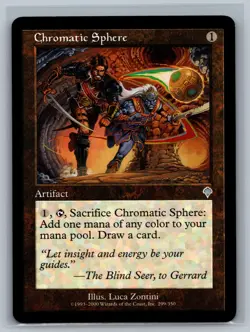 Magic The Gathering Invasion Chromatic Sphere #299/350 MTG TCG CCG - Image 1