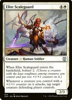 X 1 Elite Scaleguard NM Zendikar Rising 014 Commander MTG Magic The Gathering - Image 1