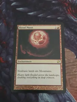 MTG Sticker CEDH Blood Moon Red x4 Enchantment Set of 4 - Image 1