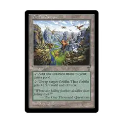 WOTC MtG Visions Griffin Canyon (R) NM - Image 1