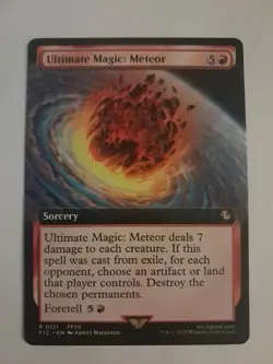 Ultimate Magic: Meteor Extended Art NM FINAL FANTASY Magic the Gathering MTG - Image 1