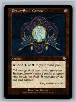 Magic The Gathering Invasion Drake-Skull Cameo #302/350 MTG TCG CCG - Image 1