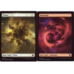 2x Basic Lands (Plains 250/254 & Mountain 253/254) - MTG Theros Beyond Death NM - Image 1