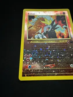 Pokemon TCG WOTC NM/MINT Entei #33 Swirl Black Star Promo - Image 4