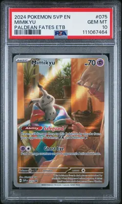 2024 POKEMON SVP EN-SV BLACK STAR PROMO #075 MIMIKYU PSA 10 - Image 1