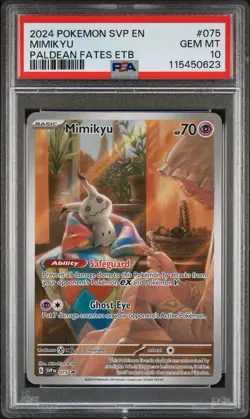 2024 POKEMON SVP EN-SV BLACK STAR PROMO #075 MIMIKYU PSA 10 - Image 1