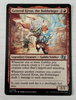 MTG - General Kreat, the Boltbringer. Foundations- Jumpstart 2025. Anime Art NM - Image 1