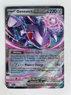 Pokemon TCG: 2025 Black Bolt Double Rare Genesect EX (067/086) - Image 1