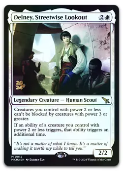 Delney, Streetwise Lookout #12 (Foil) (NM) Prerelease Cards PRE Magic MTG - Image 1