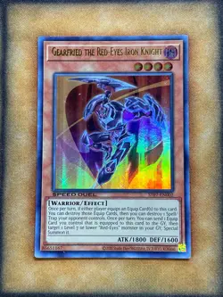 Yugioh Gearfried the Red-Eyes Iron Knight STP7-EN002 Speed Duel Ultra Rare NM - Image 1