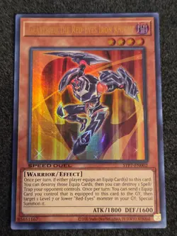 Yugioh Gearfried the Red-Eyes Iron Knight STP7-EN002 Speed Duel Ultra Rare NM - Image 1