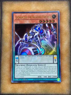 Yugioh Disablaster the Negation Fortress INFO-EN026 Ultra Rare 1st Ed NM - Image 1