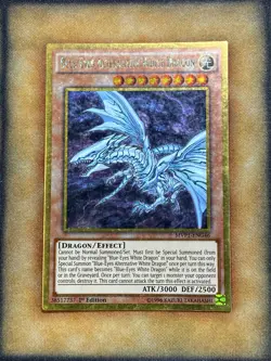 Yugioh Blue-Eyes Alternative White Dragon MVP1-ENG46 Gold Rare 1st Ed MP - Image 1