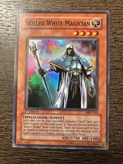 Yugioh Skilled White Magician MFC-064 Super Rare 1st Edition - LP - Image 1