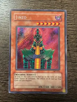 Yugioh Jinzo BPT-011 Secret Rare - Small Crease (See Photos) - Image 1