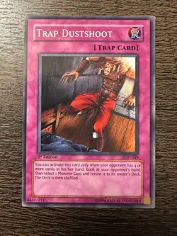 Yugioh Trap Dustshoot PGD-049 Common 1st Edition - Light Play - LP - Image 1