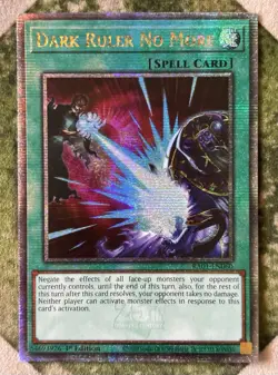 YuGiOh DARK RULER NO MORE Quarter Century Secret Rare RA01-EN060 - Image 2