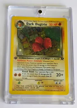 DARK DUGTRIO Pokemon Card - WOTC - 1st Edition - Team Rocket - 6/82 - NM - Image 1