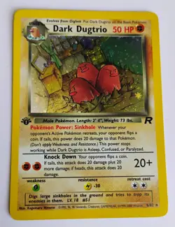 DARK DUGTRIO Pokemon Card - WOTC - 1st Edition - Team Rocket - 6/82 - NM - Image 3