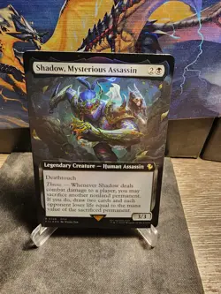 MTG Shadow, Mysterious Assassin Extended Art Foil Final Fantasy 0148 Rare - Image 1