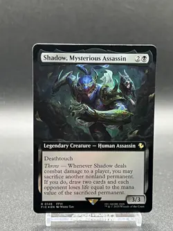 MTG Shadow, Mysterious Assassin Extended Art Foil Final Fantasy 0148 Rare - Image 1