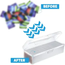 Trading Card Storage Box Clear Plastic Card Box Set Fit 600-1000 Plus Portabl - Image 5
