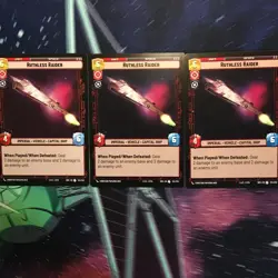 Star Wars Unlimited Spark of Rebellion 3X Ruthless Raider Uncommon Card - Image 1