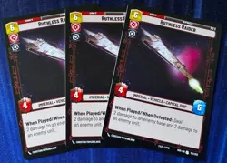 Star Wars Unlimited Spark of Rebellion 3X Ruthless Raider Uncommon Card - Image 1