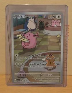 Pokemon Card Chansey 187/167 Twilight Masquerade Illustration Rare Full Art NM - Image 1