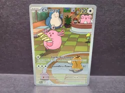 Pokemon Card Chansey 187/167 Twilight Masquerade Illustration Rare Full Art NM - Image 2