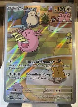 Pokemon Card Chansey 187/167 Twilight Masquerade Illustration Rare Full Art NM - Image 1