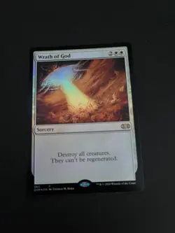 MTG Wrath of God 383 Foil Double Masters Magic The Gathering Trading Card - Image 1