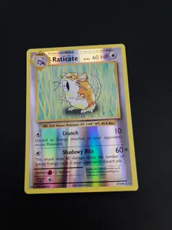 Pokemon Raticate 67/108 Reverse Holo XY Evolutions Pokemon Trading Card TCG - Image 1