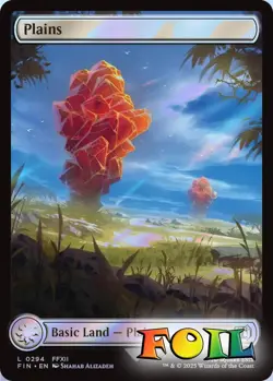 Plains 0294 MTG FINAL FANTASY Land NP Foil - Image 1