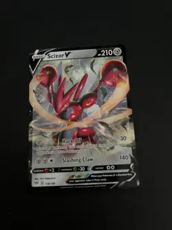 Scizor V 118/189 Darkness Ablaze Ultra Rare Holo Pokemon Card Trading Card TCG - Image 2