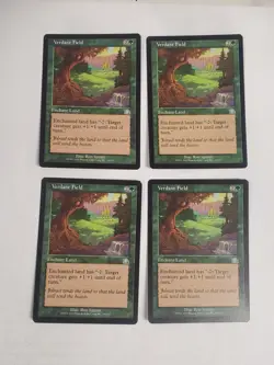 MTG Playset 4x Verdant Field (Prophecy/Green/U) - BGM - Image 1