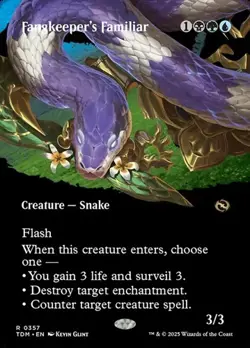 Fangkeeper's Familiar - Extended Art TDM NM MTG - Image 1
